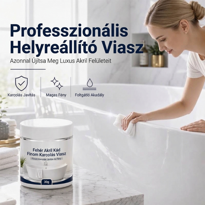 ✨1+1 INGYEN🛁 Fehér akril fürdőkád finom karcolásjavító viasz – Hatékony felületjavítás