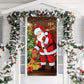 ⏳50% OFF⏰Christmas Door Cover🚪 – Instant Holiday Decor for Front Door, Home, Office & Party 🎅🎄