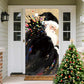 ⏳50% OFF⏰Christmas Door Cover🚪 – Instant Holiday Decor for Front Door, Home, Office & Party 🎅🎄