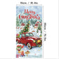 ⏳50% OFF⏰Christmas Door Cover🚪 – Instant Holiday Decor for Front Door, Home, Office & Party 🎅🎄