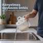 🍚1+1 INGYEN🏡Kéz nélküli rizsmosó szűrővel – Kényelmes rizsmosás, nem ázik el a keze a hideg vízben