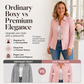 🧥Női elegáns fodros peplum blézer