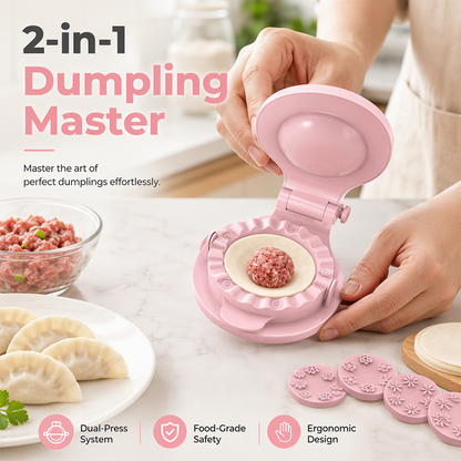 🥟1+1 ingyen👩‍🍳Sokoldalú gyoza formázó – Könnyen készíthet szép, egyforma derelyéket otthon✨