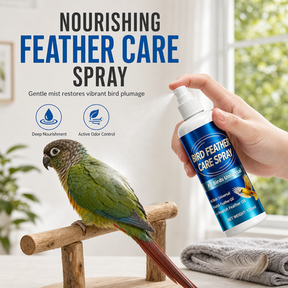 🌿1+1 INGYEN🐦 Madártoll-ápoló és szagtalanító spray – Frissíti a tollakat és csökkenti a kellemetlen szagokat✨