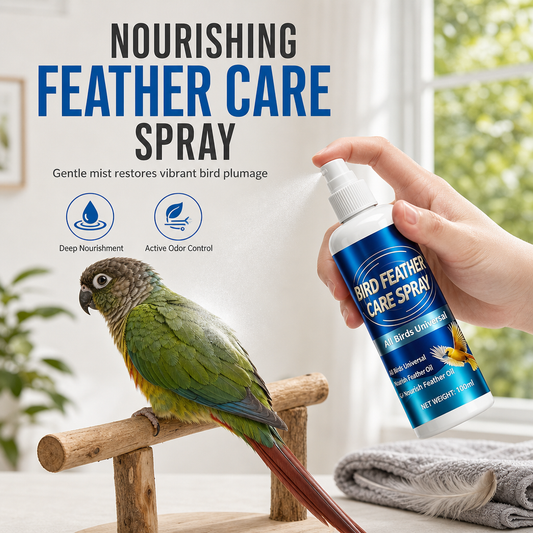 🌿1+1 INGYEN🐦 Madártoll-ápoló és szagtalanító spray – Frissíti a tollakat és csökkenti a kellemetlen szagokat✨