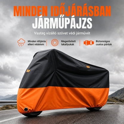 🛵 Vízálló motortakaró ponyva zárnyílásokkal