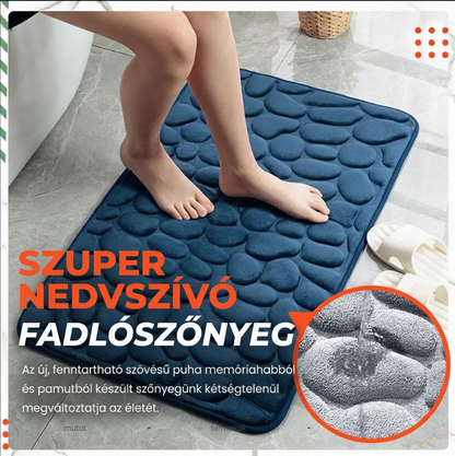 🏠 Memóriahabos kavicsmintás bársony szőnyeg ✨