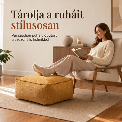 🪑Tárolós lábazatos puffra huzat