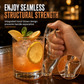 Novelty Glass Cup with S-Shaped Handle Funny Decorative Drinking Glass for Bar and Party