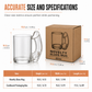 Novelty Glass Cup with S-Shaped Handle Funny Decorative Drinking Glass for Bar and Party