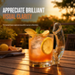 Novelty Glass Cup with S-Shaped Handle Funny Decorative Drinking Glass for Bar and Party